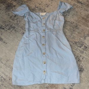 Never Worn Light Blue Button Dress